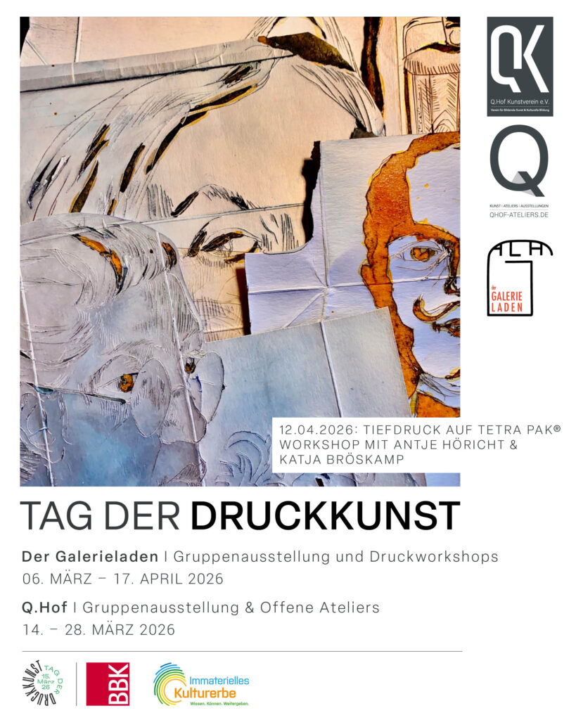 Tag der Druckkunst 2026, Motiv Katja Bröskamp und Antje Höricht