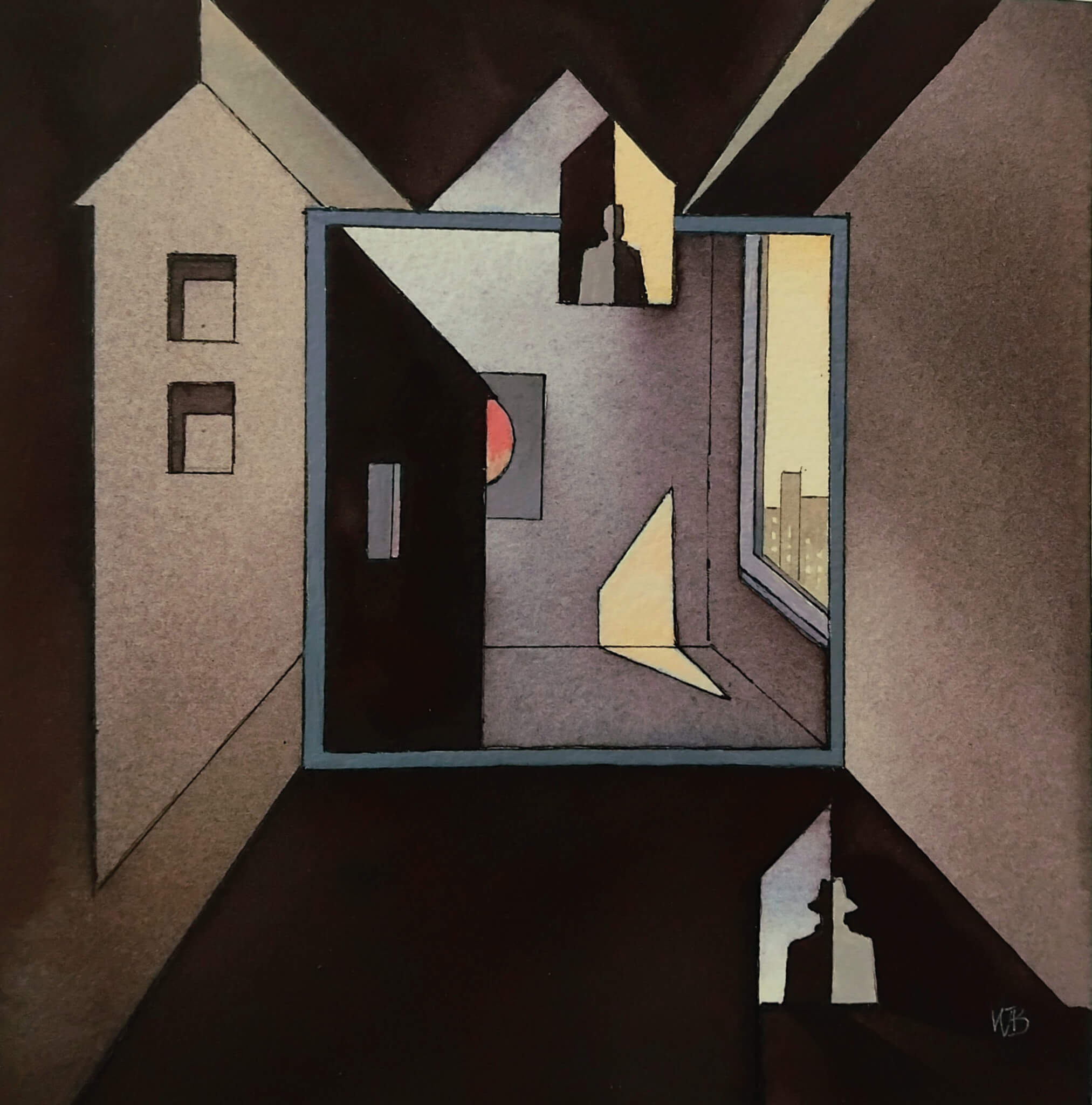 Werk von Willy van den Berg: Fenster zur Vergangenheit