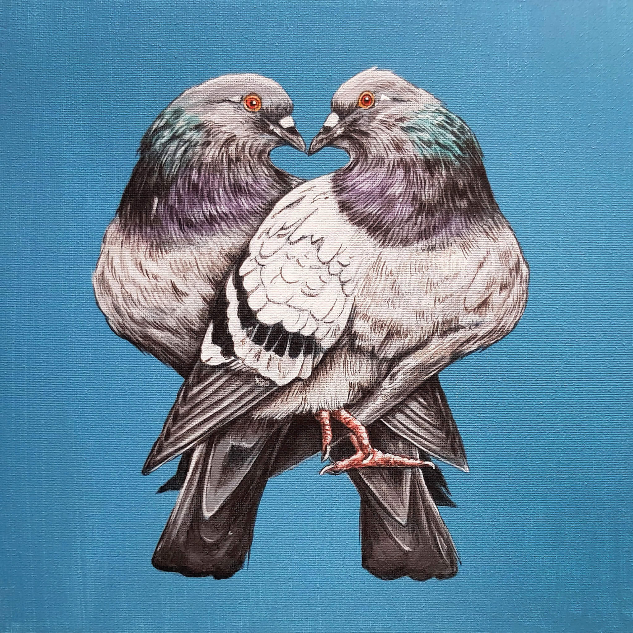 Werk von Martin Zimmermann: Heart of Pigeons